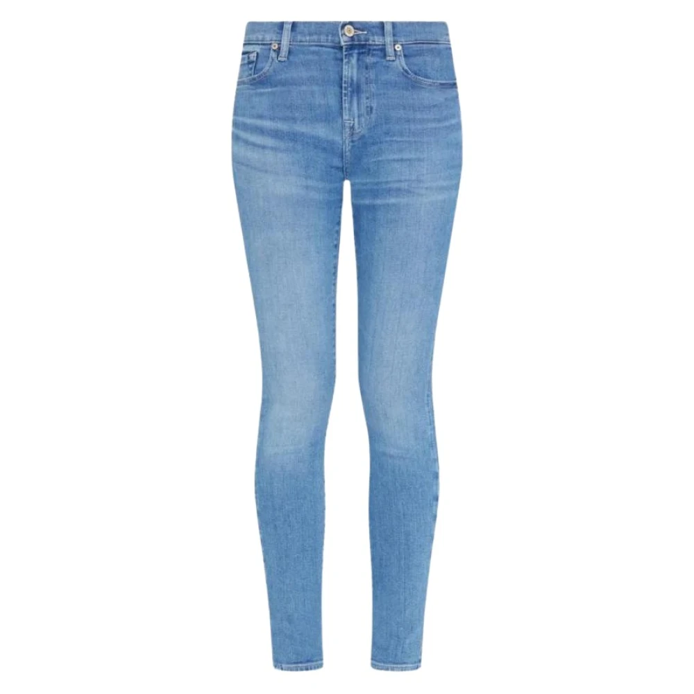 7 For All Mankind Skinny Jeans voor Stijlvol Comfort Blue Heren