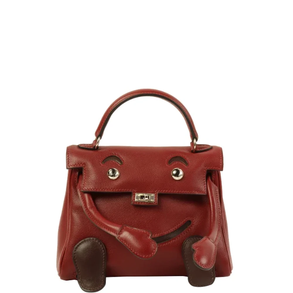Hermès Vintage Pre-owned Fabric handbags Red Dames