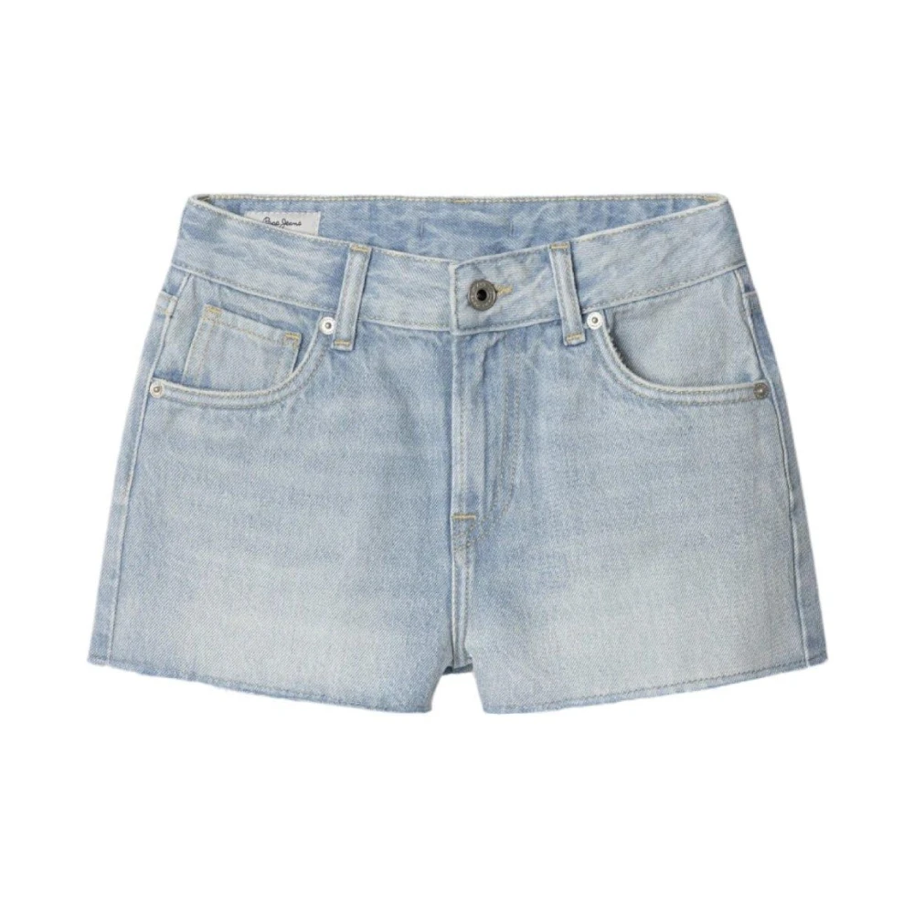 Pepe Jeans Girls Blue Shorts, 16 Y, A-Line Short For