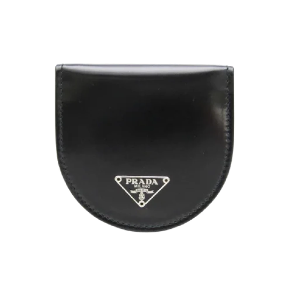 Prada Vintage Pre-owned Leather wallets Black Dames
