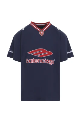 3B Football V-neck T-shirt Oversized