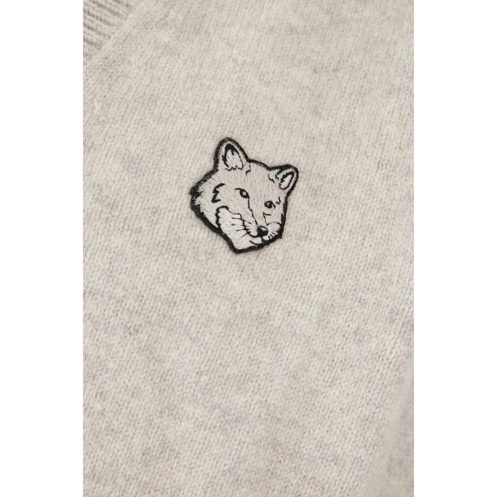 Maison Kitsuné Stijlvolle Gebreide Collectie Gray Heren