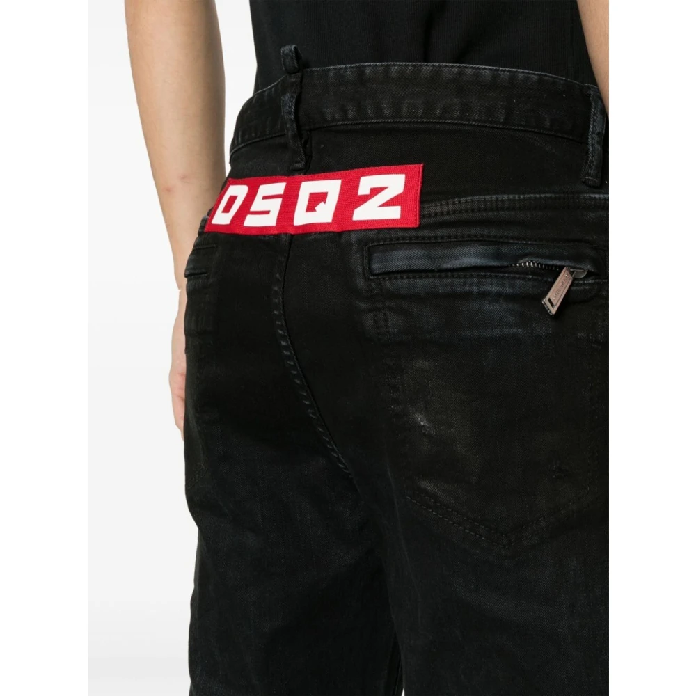 Dsquared2 Stijlvolle broeken voor mannen Black Heren