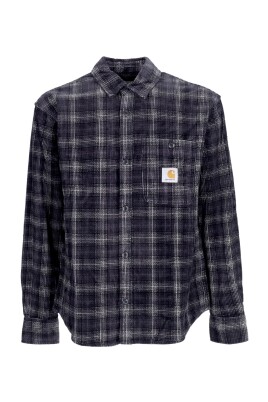 checkered-velvet-long-sleeve-shirt