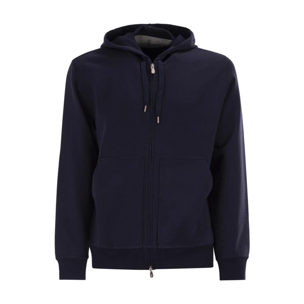 Brunello Cucinelli , Herren, Sweatshirts & Hoodies, Blau, L