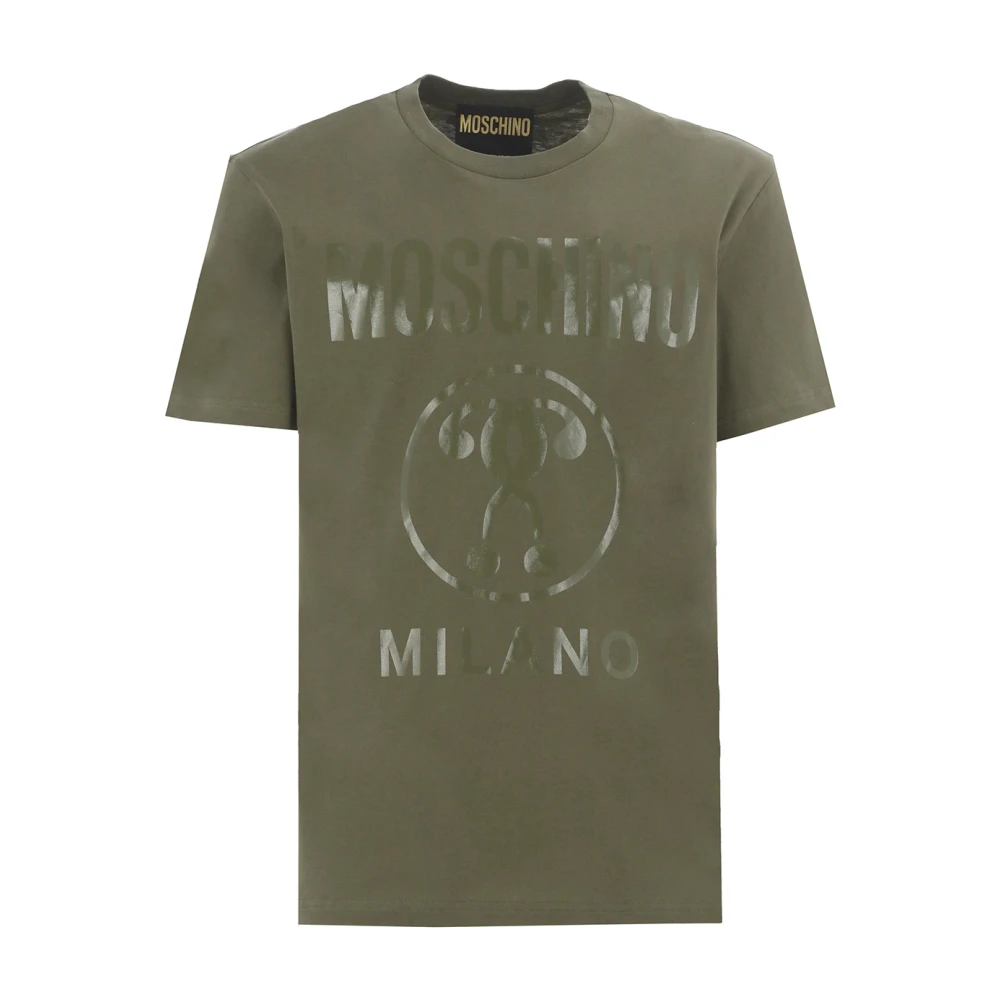 Moschino T-shirt Green Heren