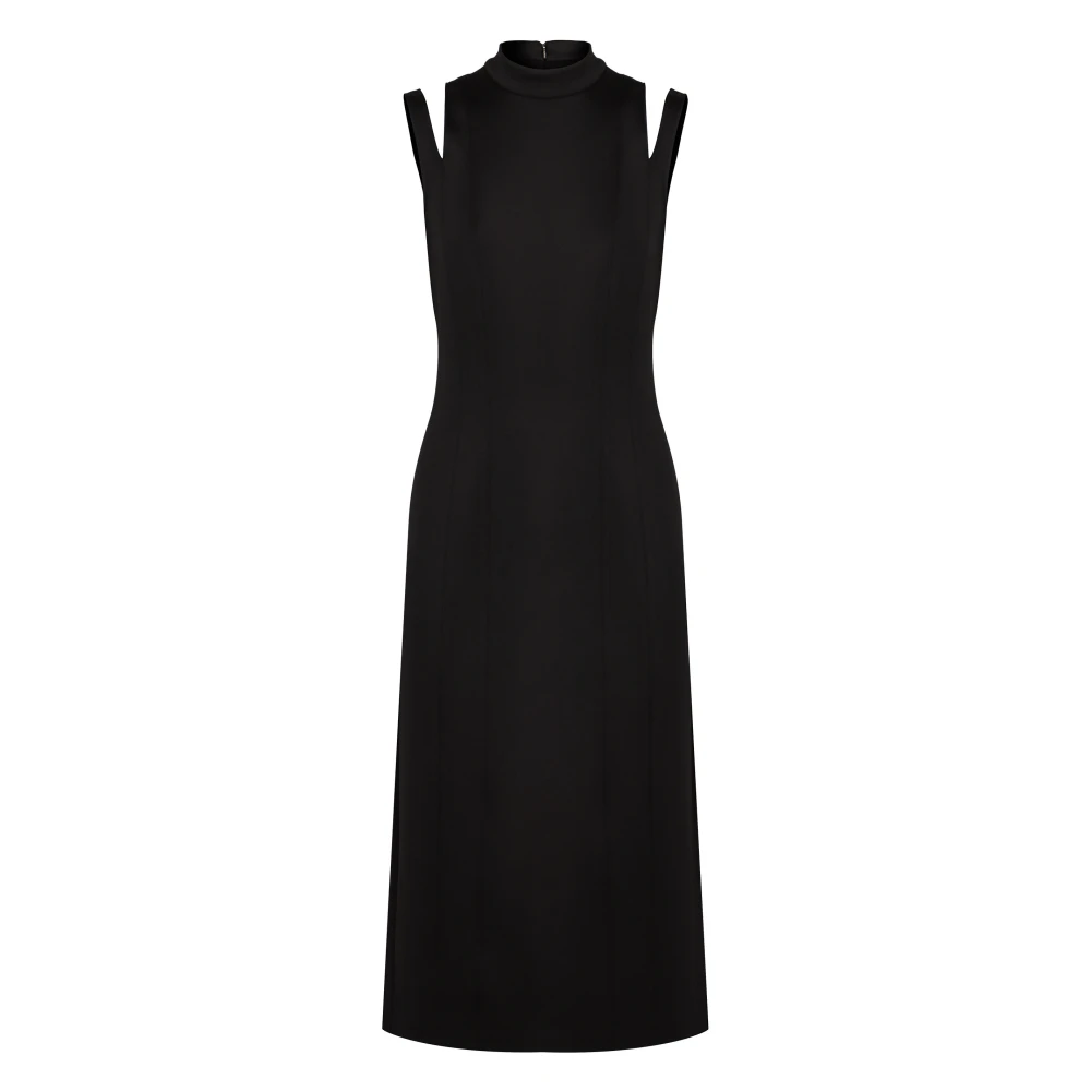 Calvin Klein Koude Schouder Sheath Jurk met Split Black Dames