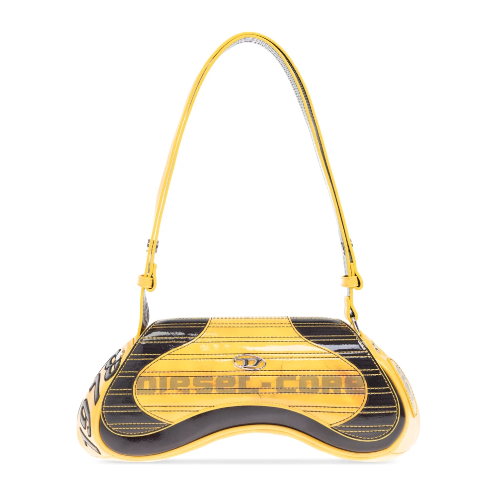 Diesel Schoudertas Play Crossbody Yellow Dames