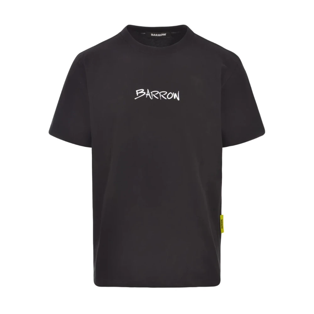 Barrow Korte Mouw T-shirt met Print Black Heren