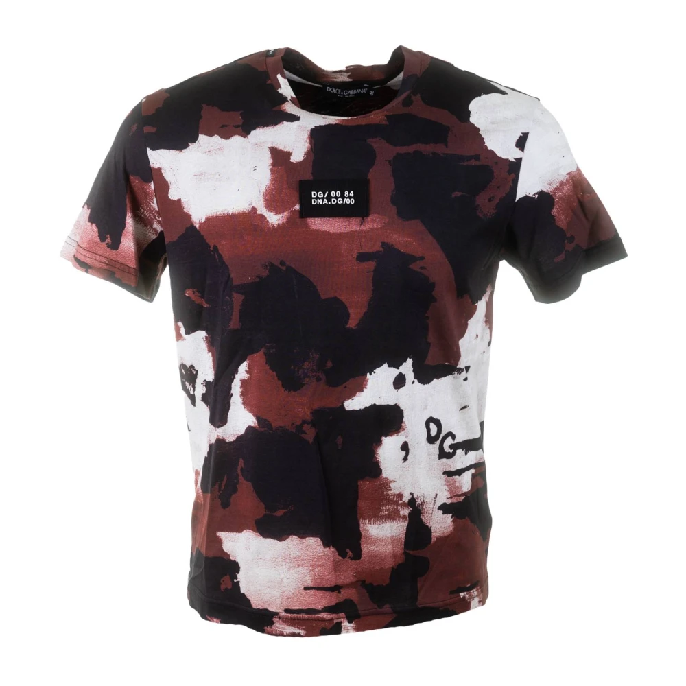 Dolce & Gabbana Men's Camouflage Dna Short Sleeve T-Shirt