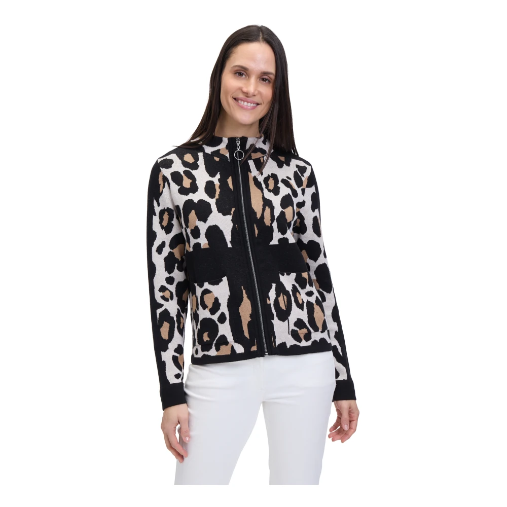 Betty Barclay Dieren Jacquard Gebreide Jas Multicolor Dames