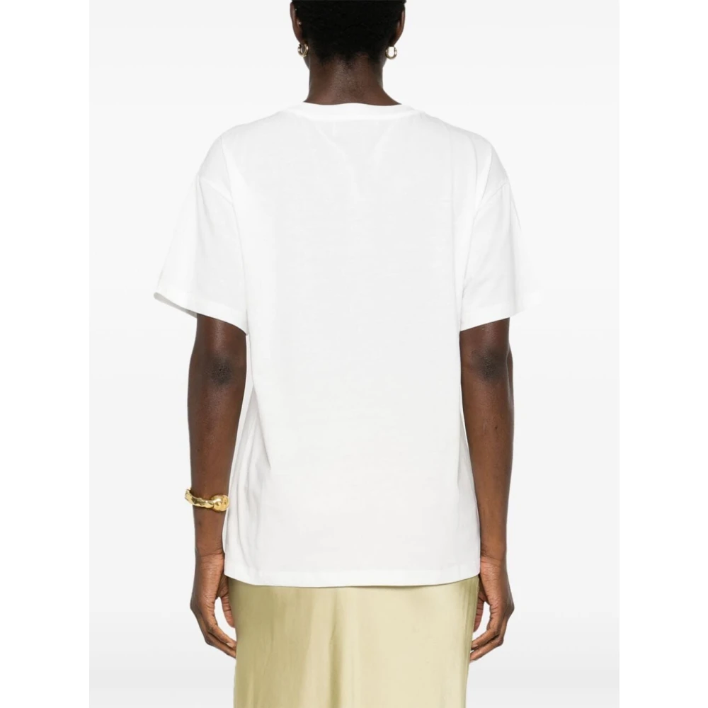 Ermanno Scervino Witte Basic T-shirt White Dames