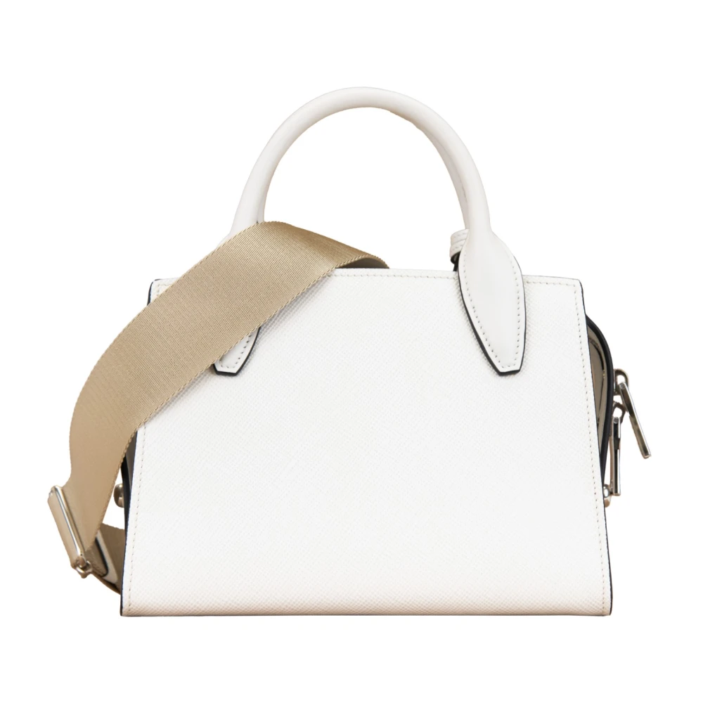 Prada Garnet leren dames schoudertas White Dames