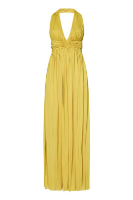 yellow-halterneck-v-neck-dress-with-pockets