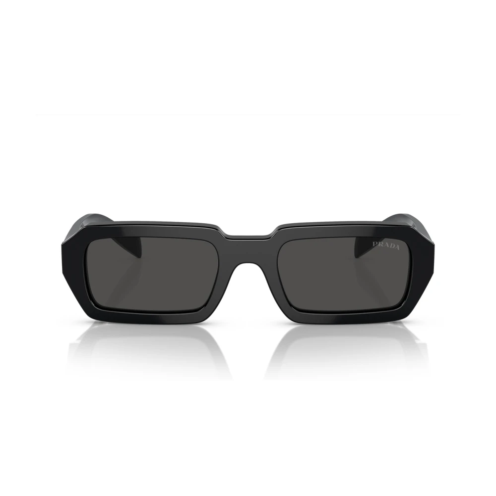 Irregulær form Transparent Blå Solbriller med Mørkegrå Linser