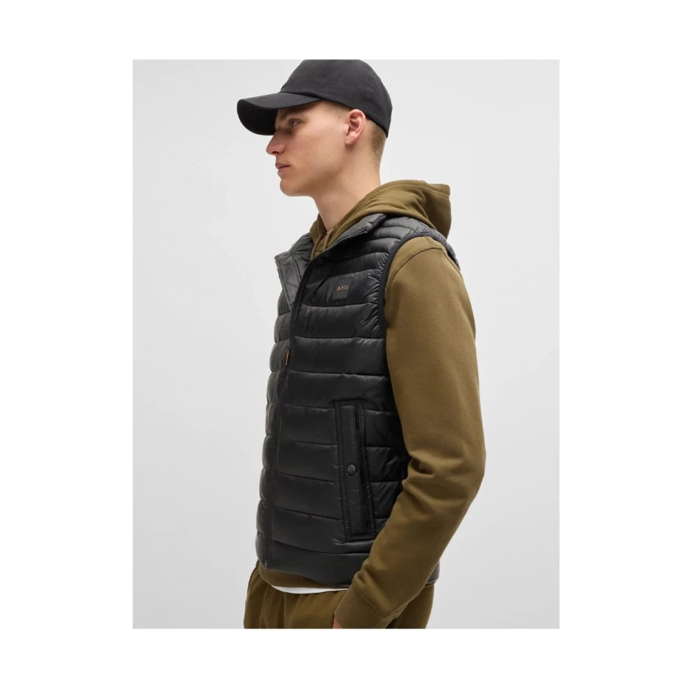 Hugo Boss Stijlvolle Jas voor Mannen Black Heren