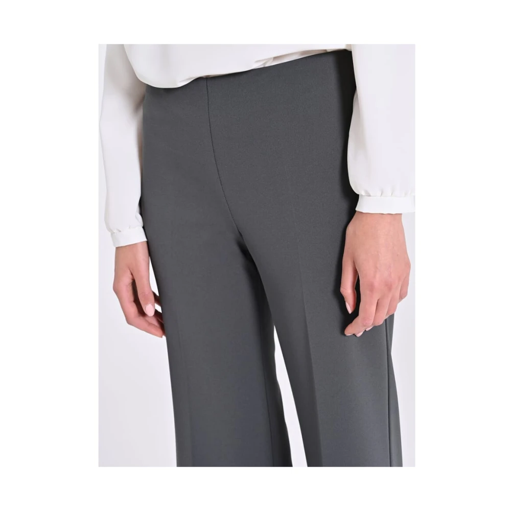 RINASCIMENTO Zijrits Scuba Crepe Palazzo Broek Brown Dames
