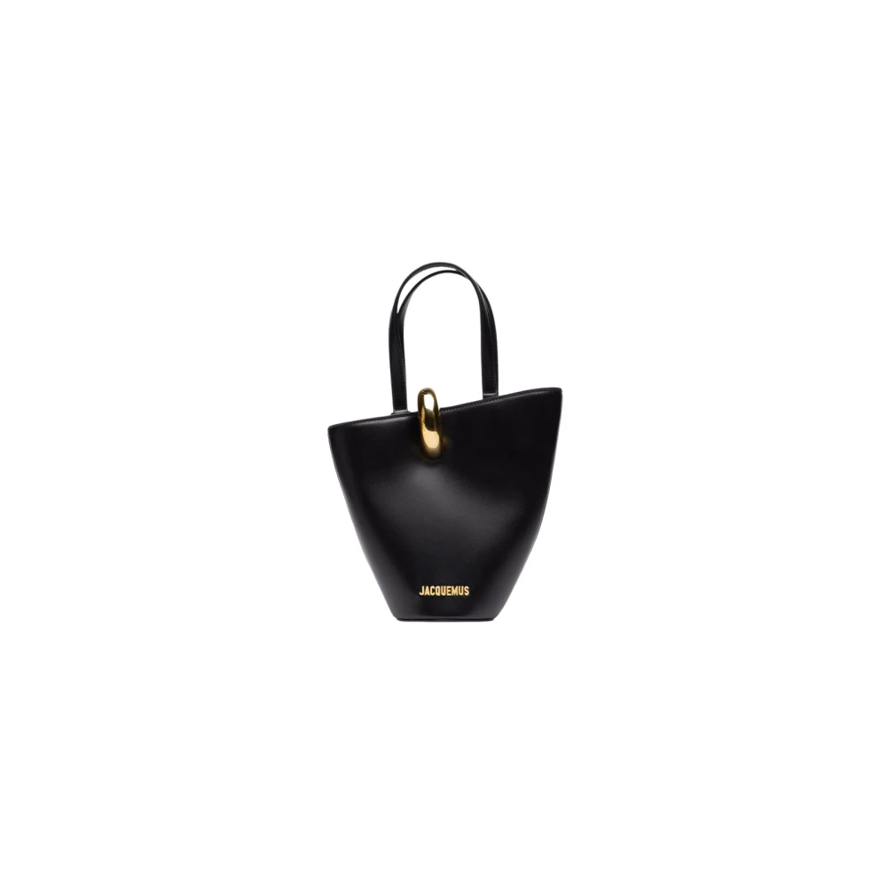 Jacquemus Kleine Bambola Tas Zwart Leer Black Dames