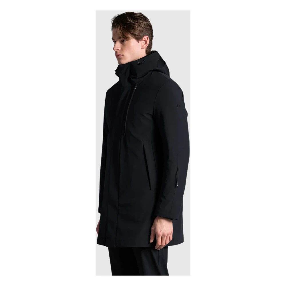 Duno Blauwe Parka met 3-laags stof Blue Heren