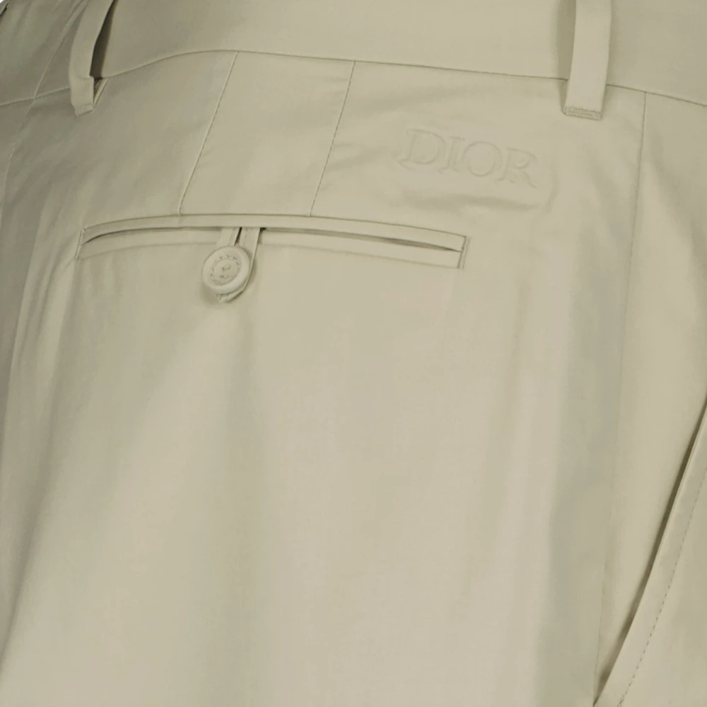 Dior Straight Leg Pants Beige Heren