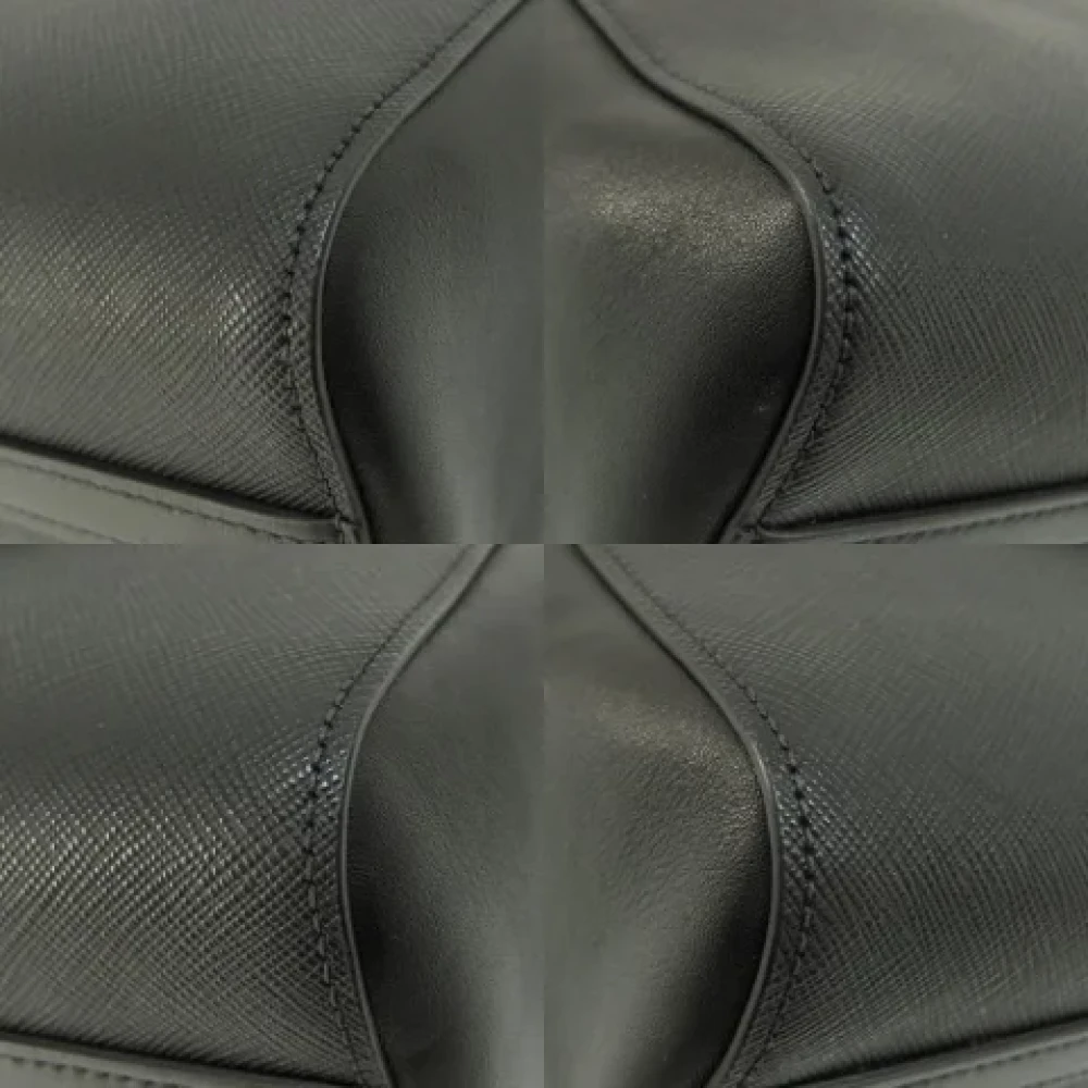Prada Vintage Pre-owned Leather totes Black Dames