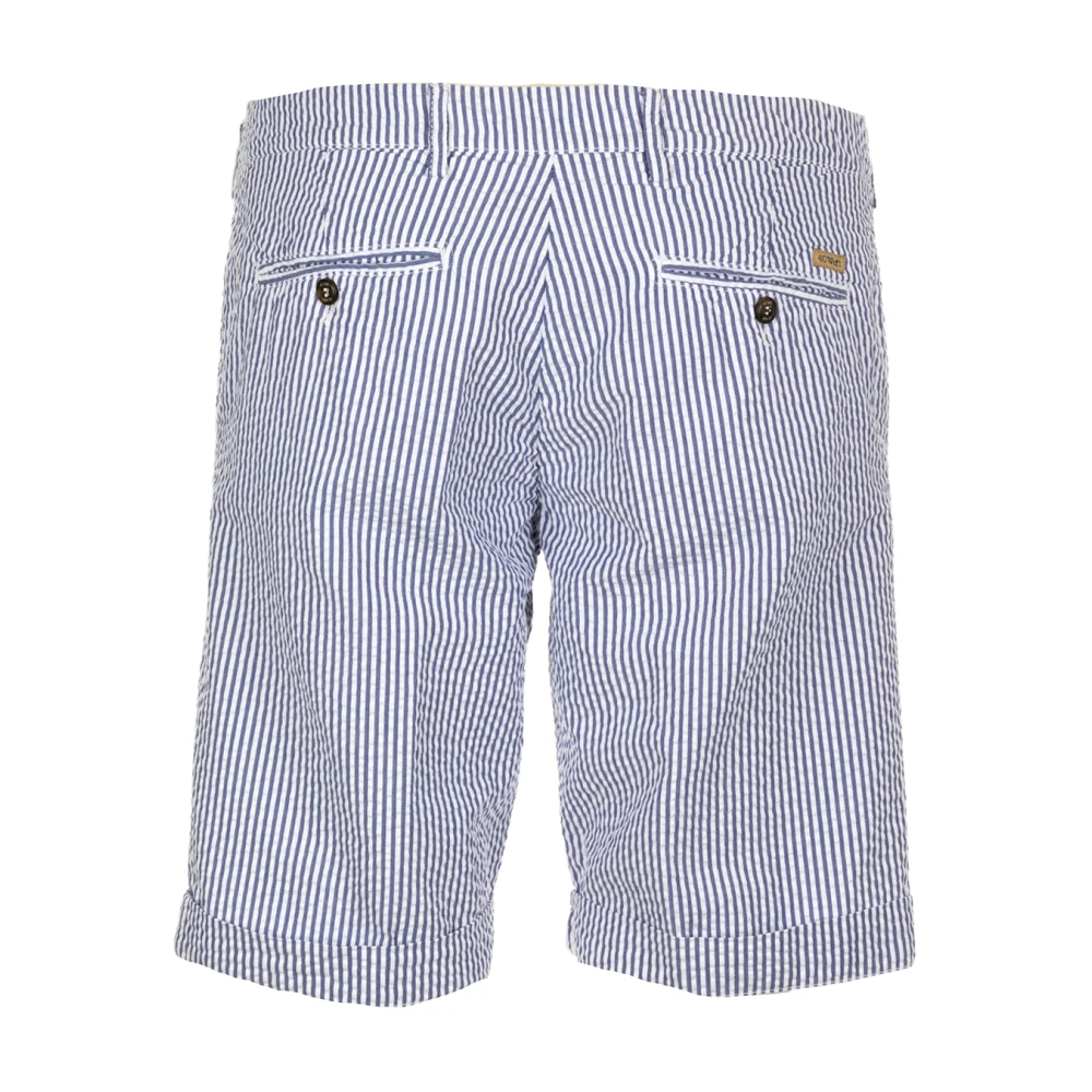 40Weft Chino Bermuda Shorts Blue Heren