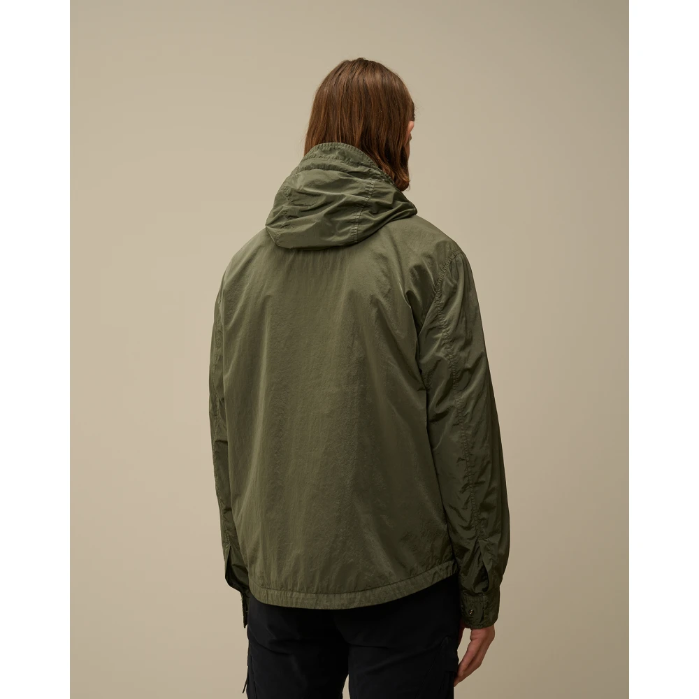 C.P. Company Hooded Shirt Jacket Green Heren