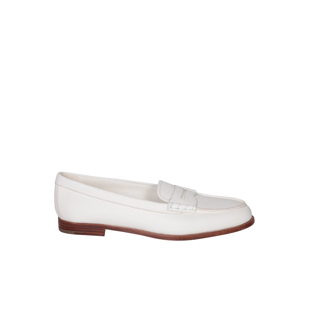 Church's Women's White Leather Loafer - Loafers - 7 Uk - Shoes