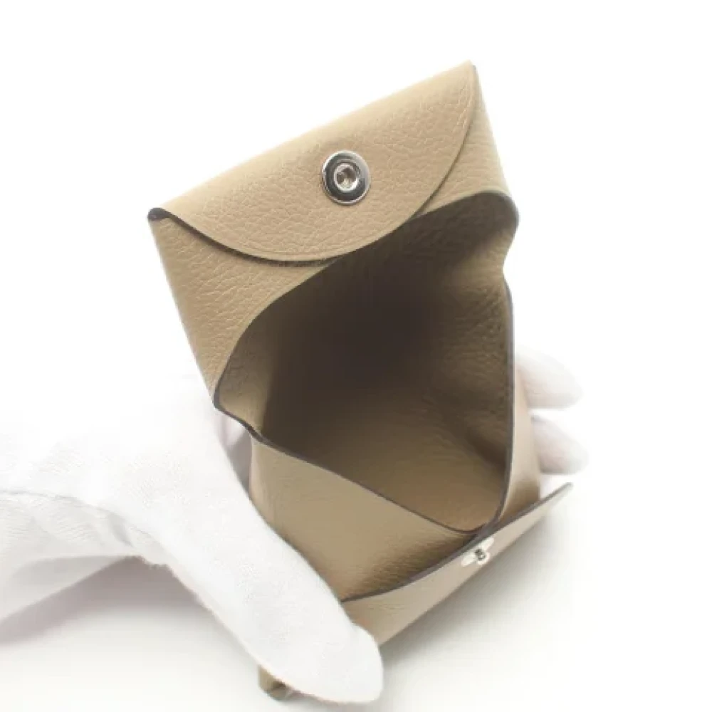 Hermès Vintage Pre-owned Fabric wallets Beige Dames