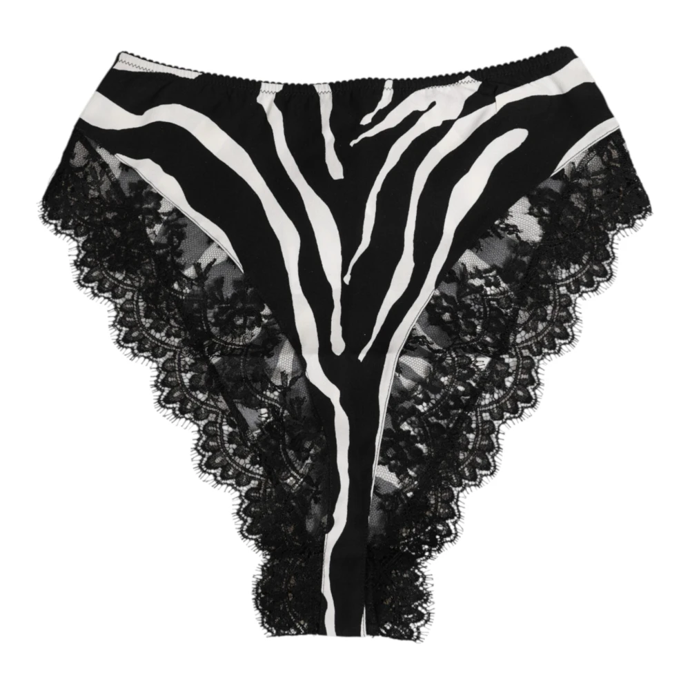 Dolce & Gabbana Women's Black High Waist Panty - Underpants - S - Underwear