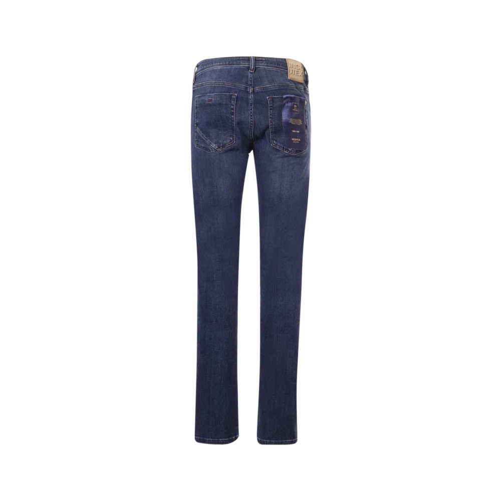 Incotex Blauwe Divisie Slim Fit Jeans Blue Heren