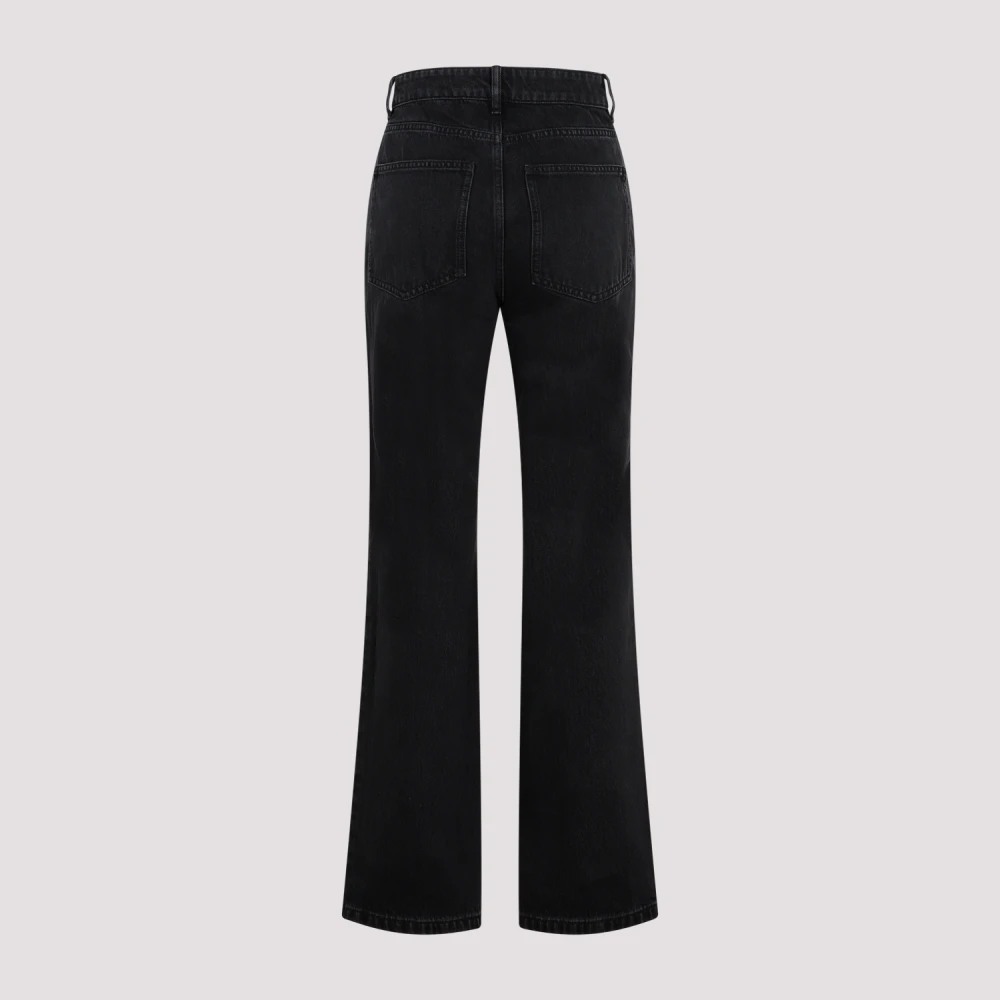 By Malene Birger Zwarte Denim Flared Broek Aw23 By Herenne Birger Black Dames