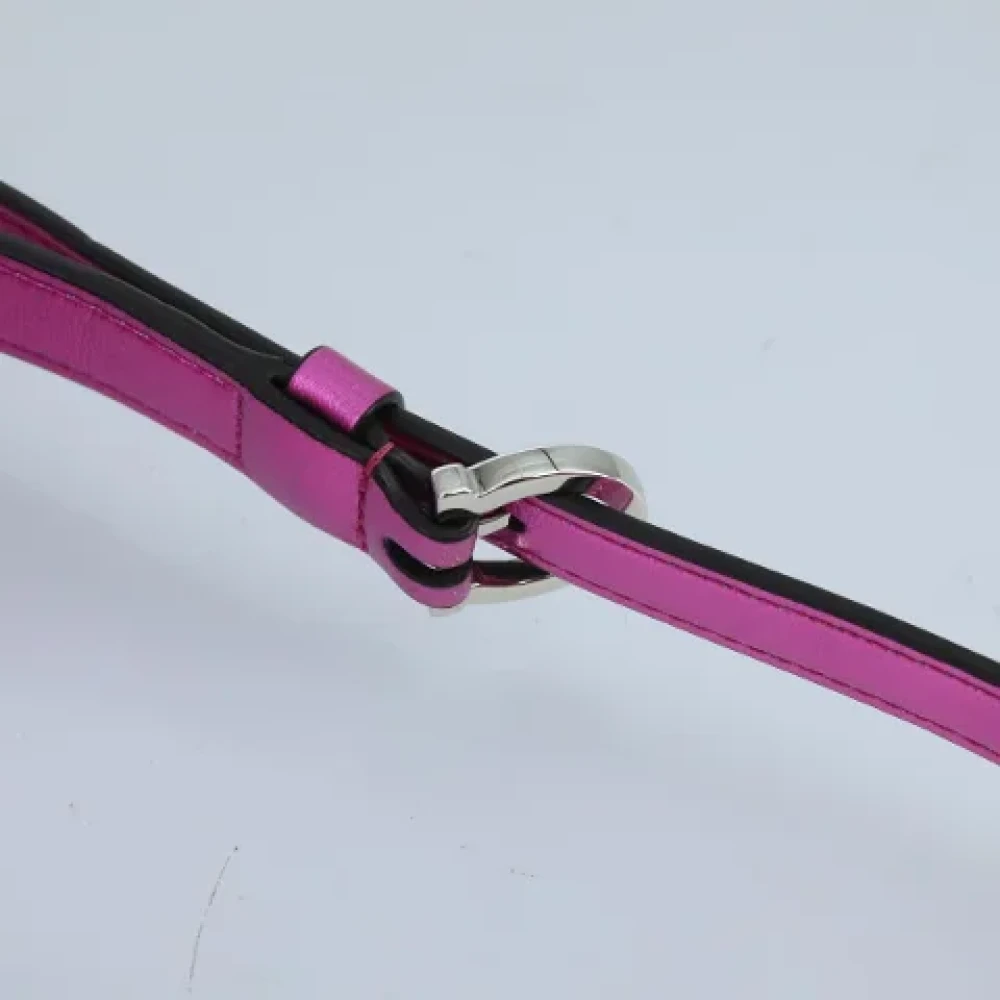 Salvatore Ferragamo Pre-owned Leather shoulder-bags Pink Dames