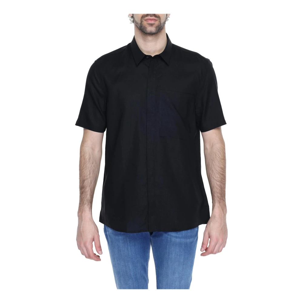 Antony Morato Short Sleeve Shirts Black Heren