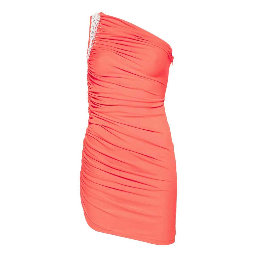 David Koma Oranje Crystal Claw Mini Jurk Orange Dames