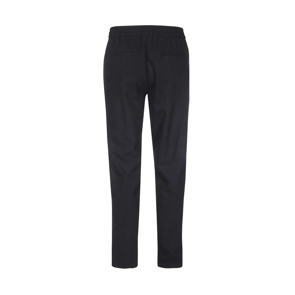 Les Deux Wollen blend broek met zakken Black Heren