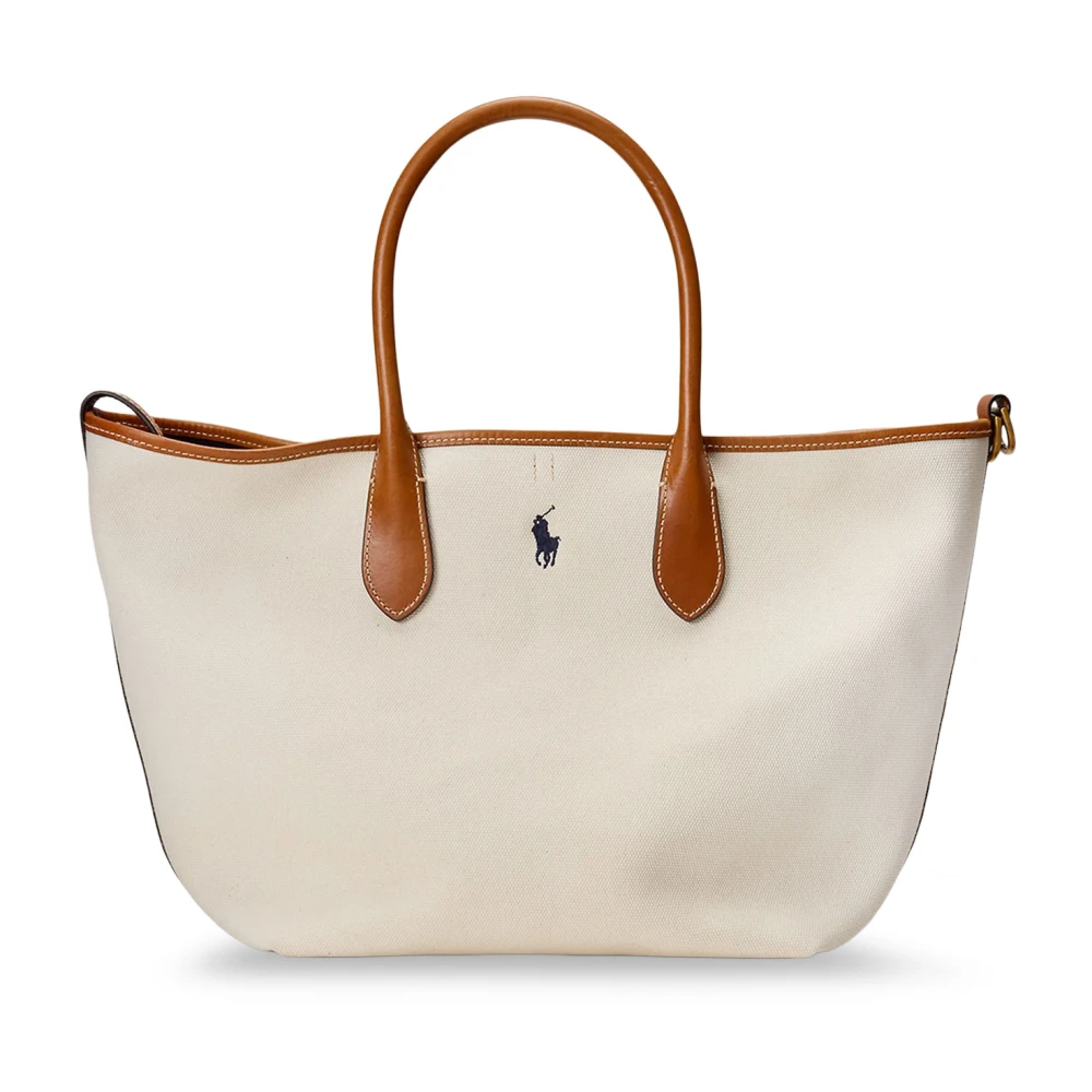 Polo Ralph Lauren Women's Beige Shopping Bags, One Size, Handle Bag
