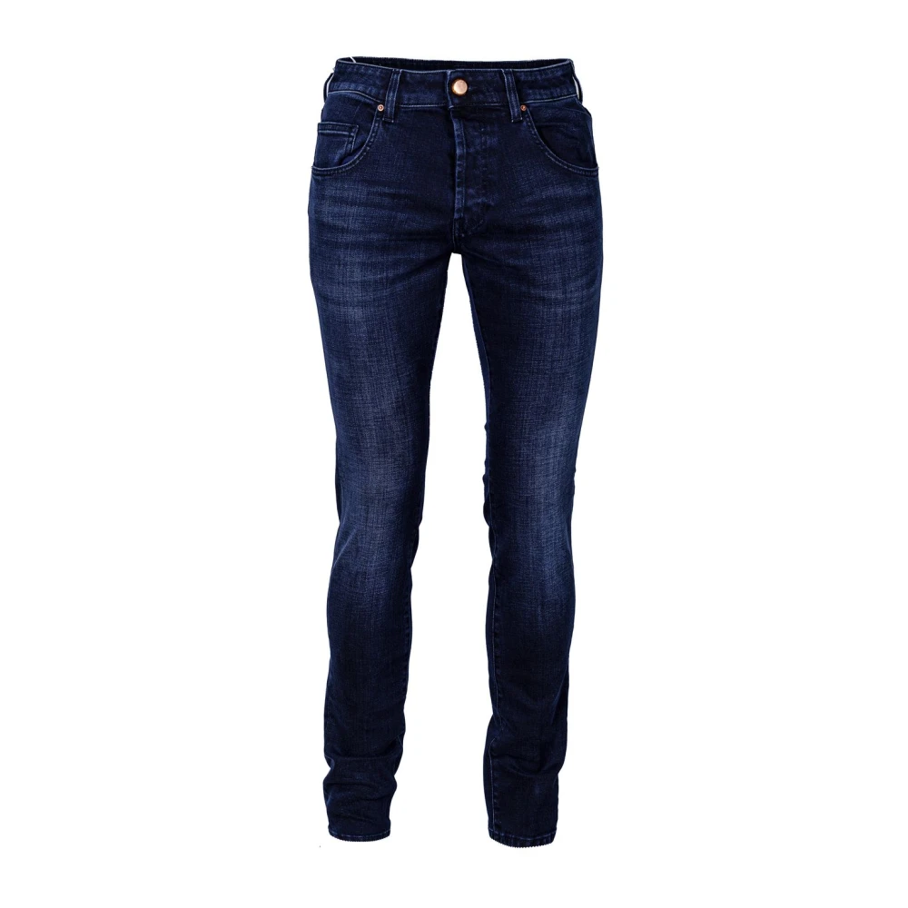Don The Fuller Milano Slim Fit Jeans Gemaakt in Italië Blue Heren