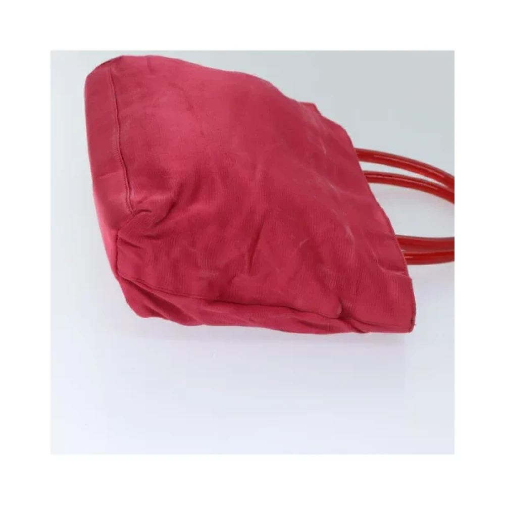 Prada Vintage Pre-owned Satin handbags Red Dames