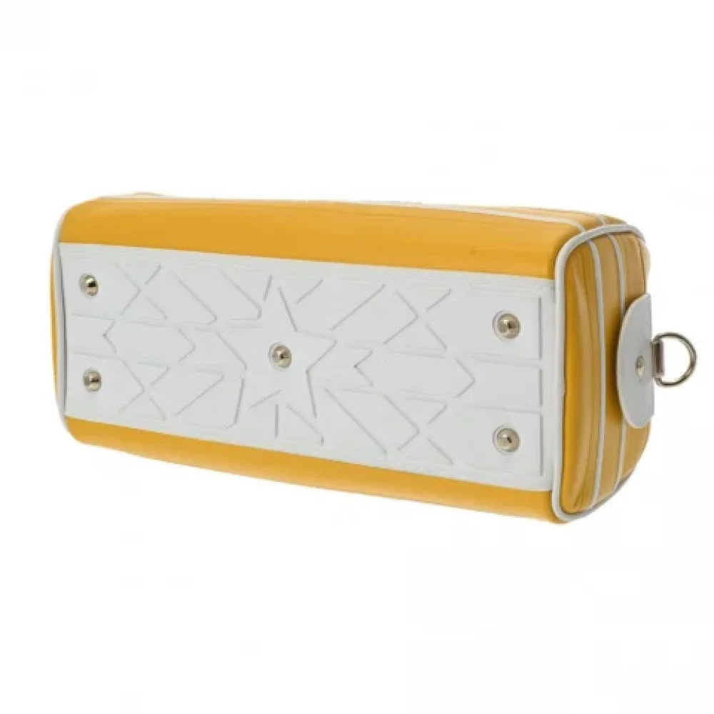 Dior Vintage Pre-owned Leather handbags Yellow Dames