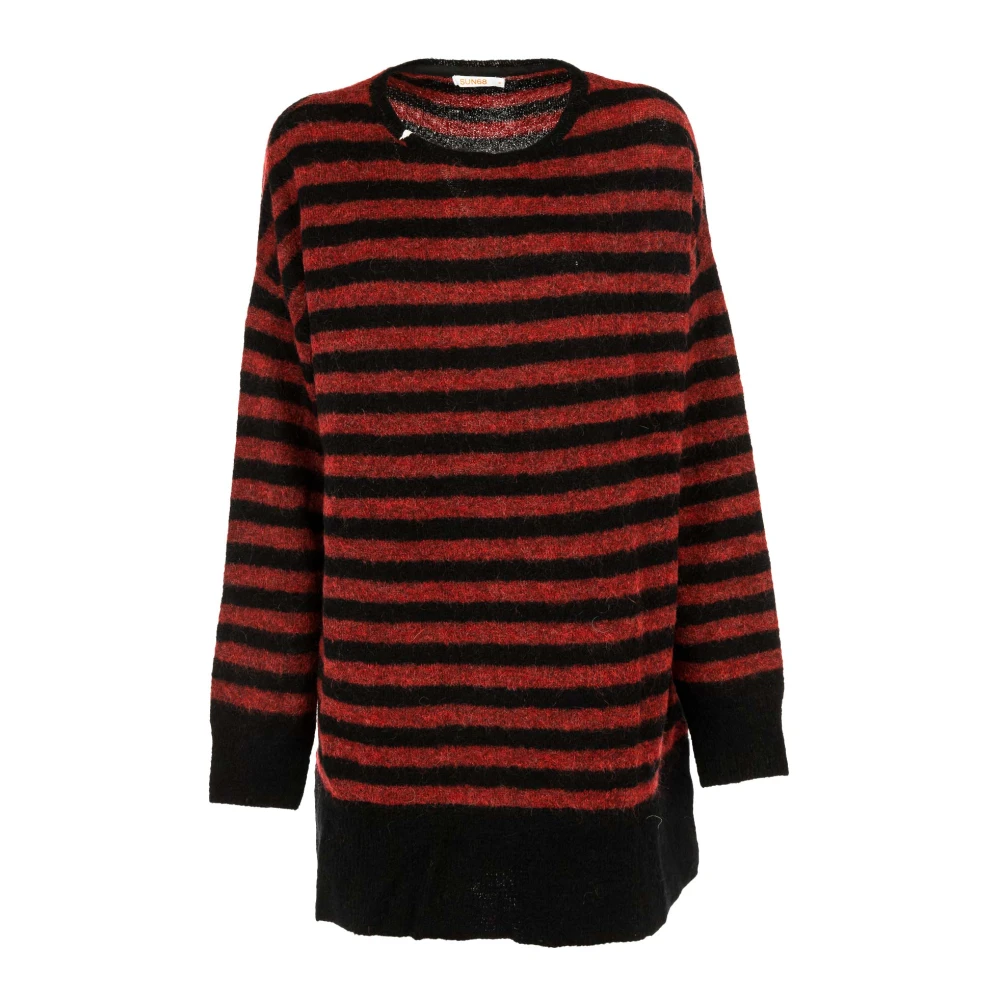 Sun68 Zwarte dames trui outlet prijs Multicolor Dames