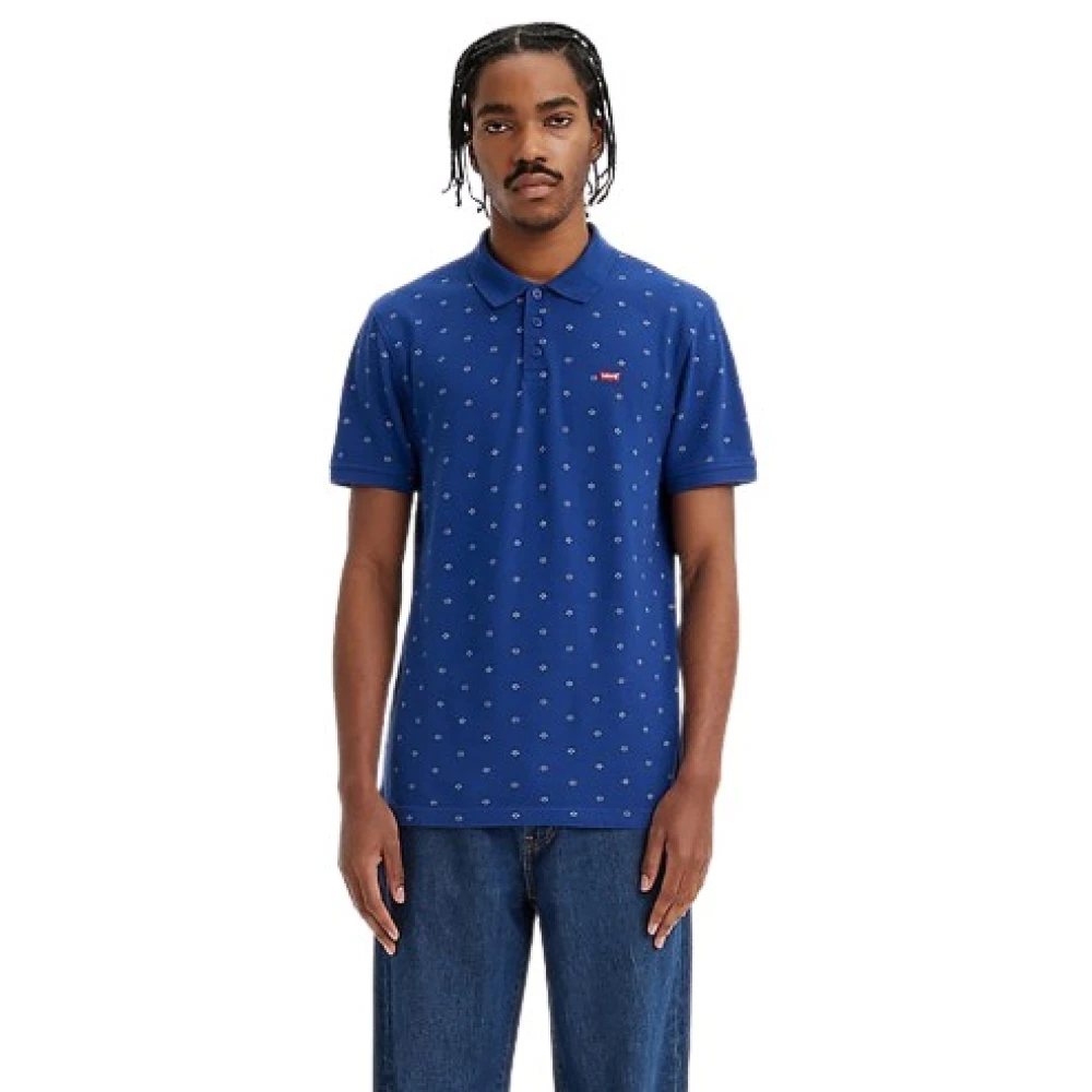 Levi's Heren Polo van 100% Katoen Blue Heren