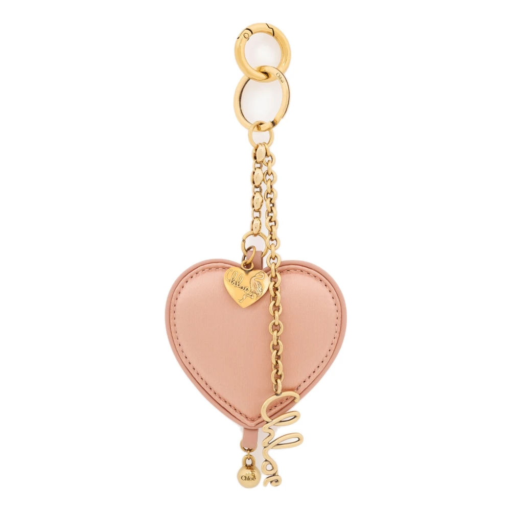 Chloé , Keychains, Female, Pink, One Size, Symbols Heart Keychain