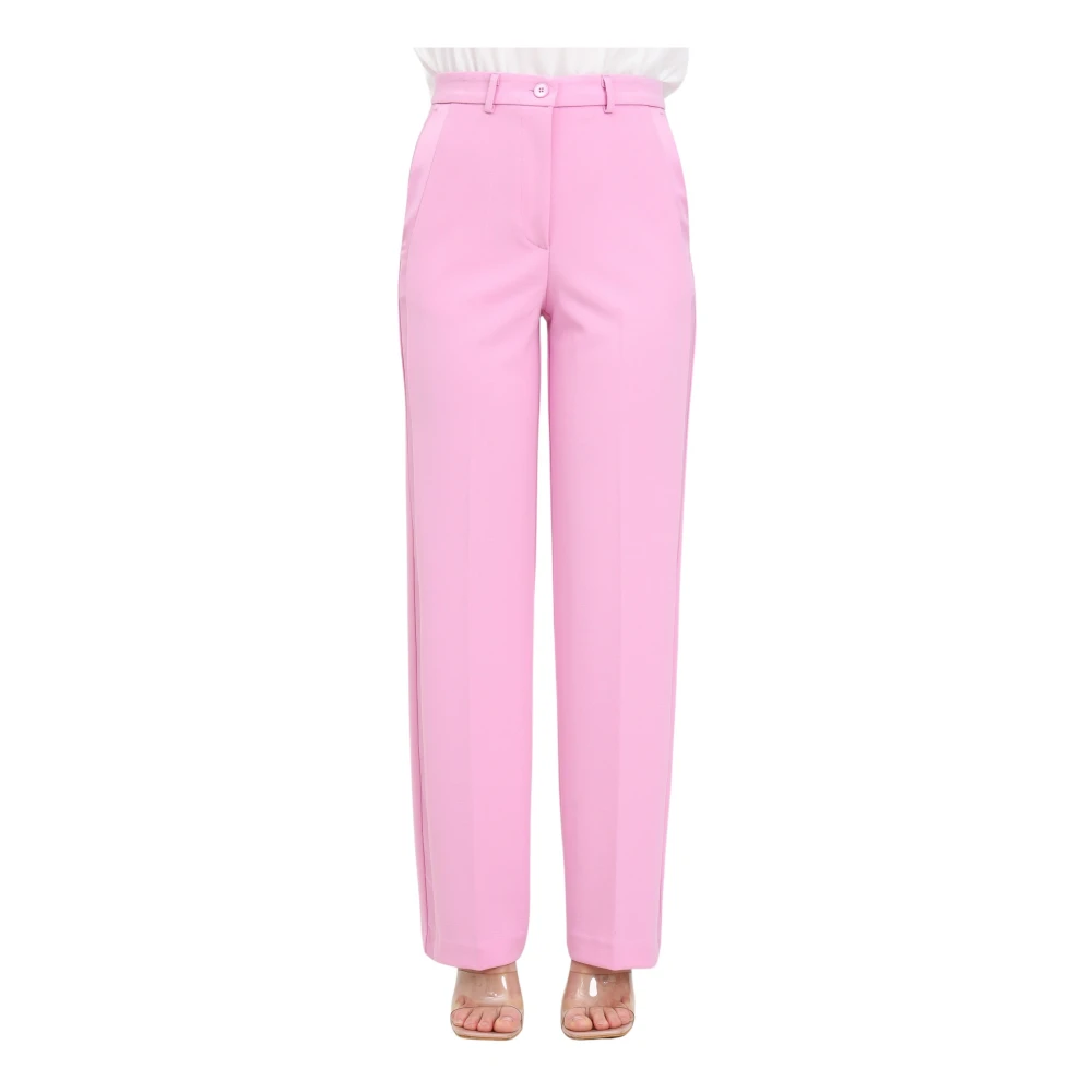 ViCOLO Straight Trousers Pink Dames