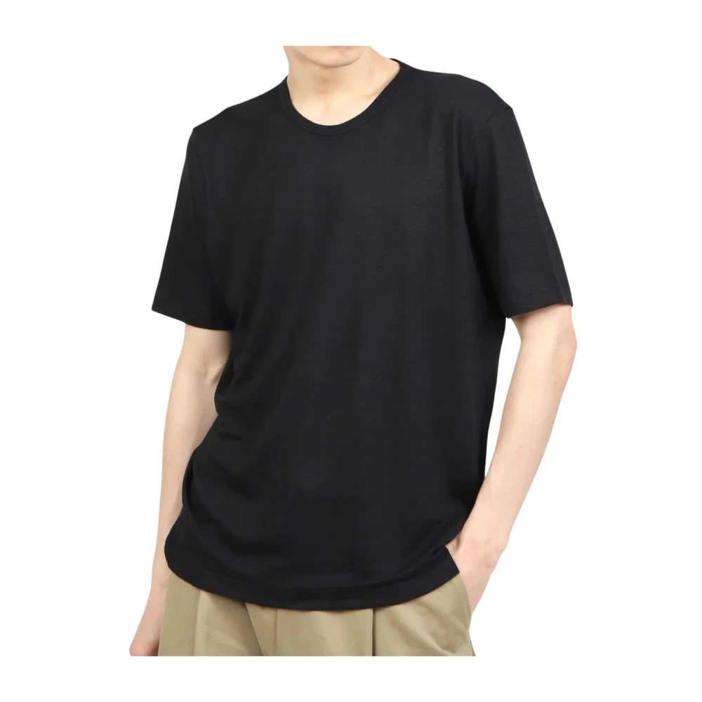 Lardini - Tops > T-Shirts - Black - Lardini - Modalova
