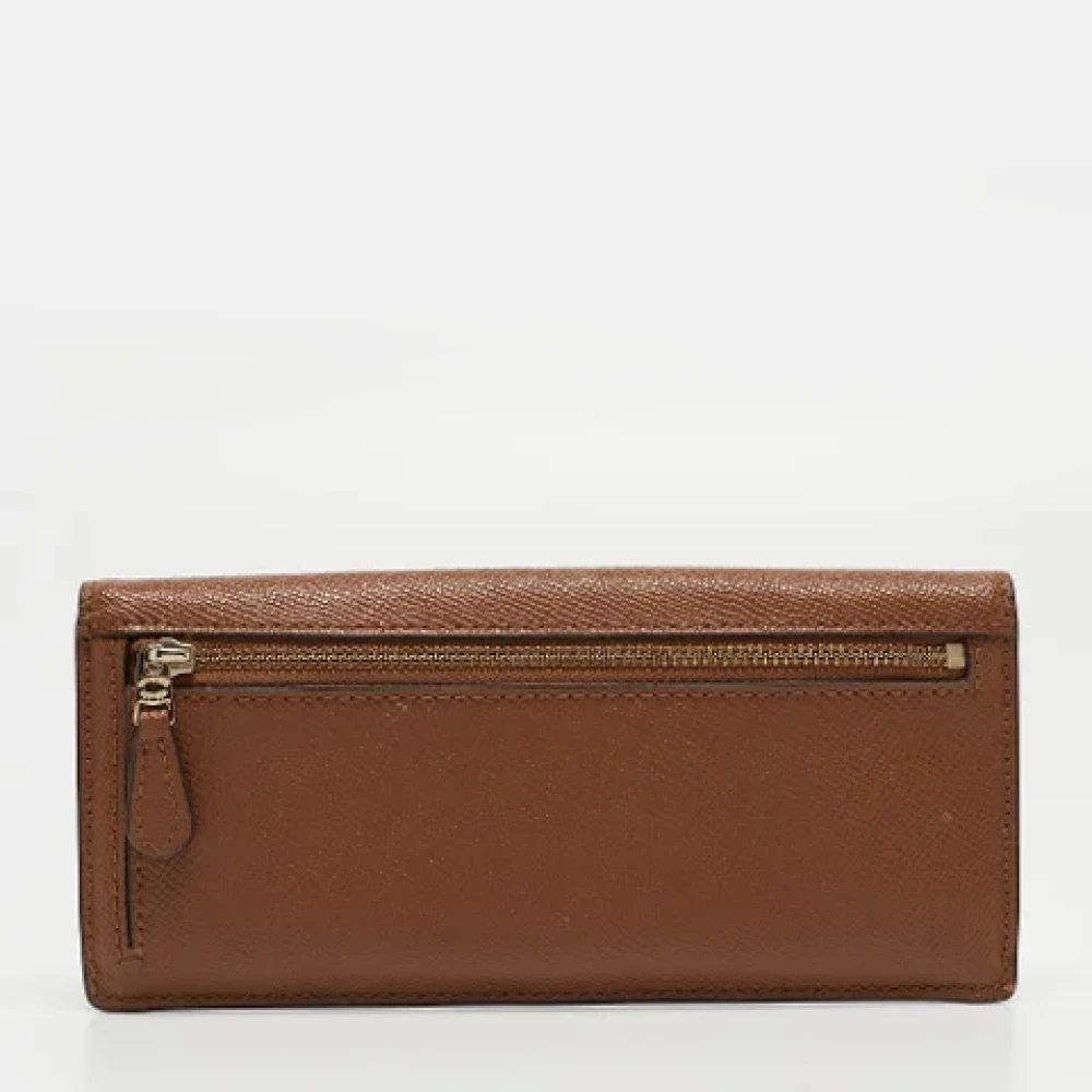 Coach Pre-owned Leather wallets Brown Dames