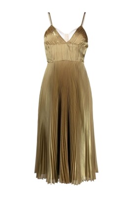 gold-tone-tech-voile-midi-dress