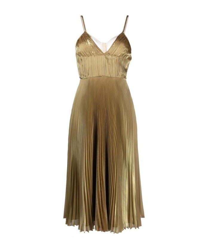 gold-tone-tech-voile-midi-dress