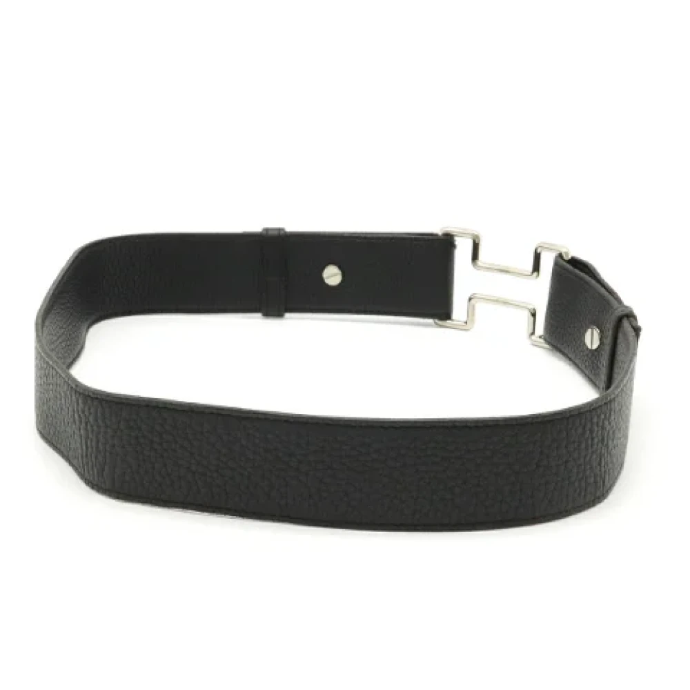 Hermès Vintage Pre-owned Leather belts Black Dames