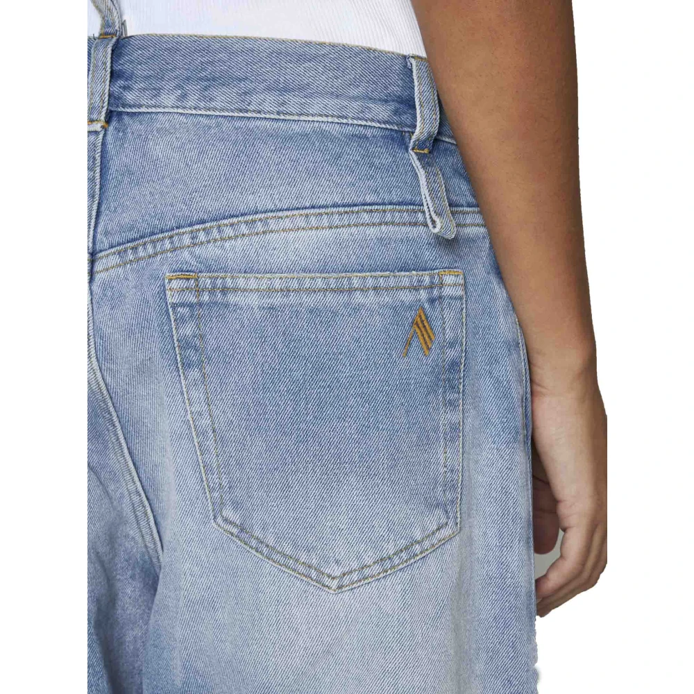 The Attico Blauwe Jeans Lange Broek Blue Dames